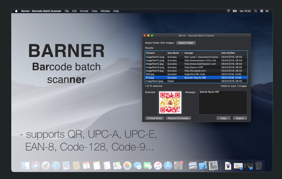 Barner Barcode Batch Scanner  for scanning multiple QR Codes at once